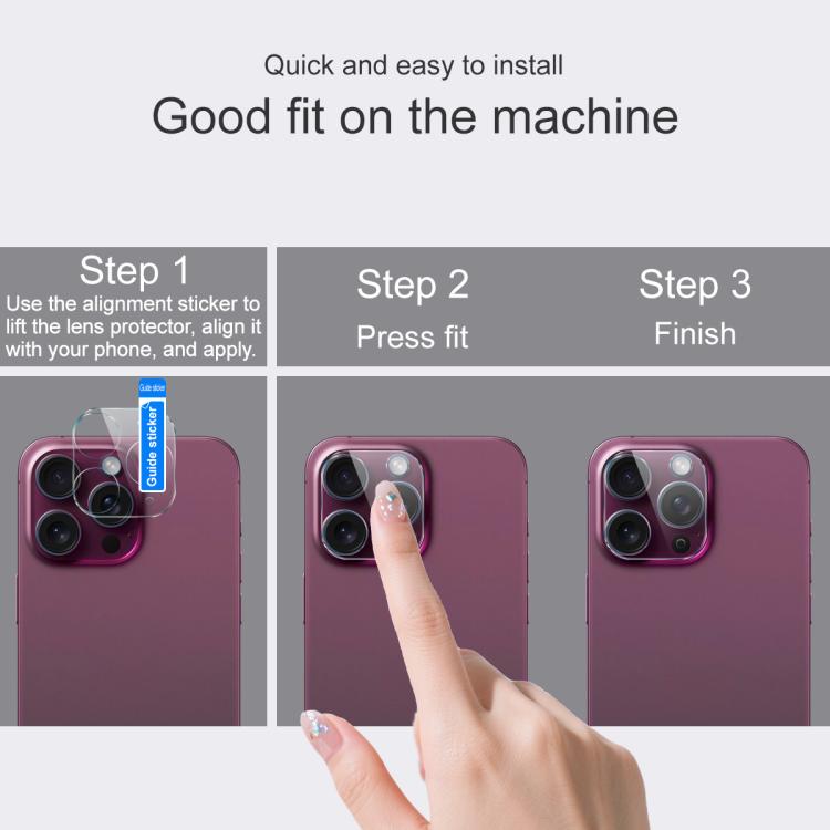 For iPhone 17 Pro Max imak High Definition Integrated Glass Lens Film