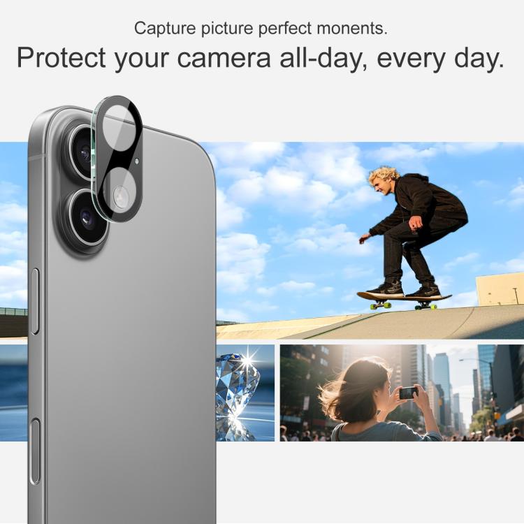For iPhone 17 imak High Definition Integrated Glass Lens Film Black Version