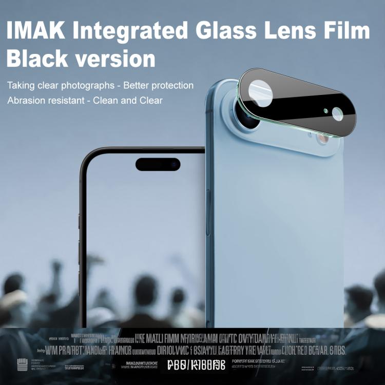 For iPhone Air imak High Definition Integrated Glass Lens Film Black Version