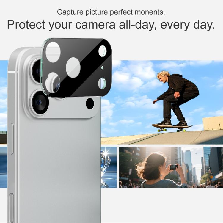 For iPhone 17 Pro imak High Definition Integrated Glass Lens Film Black Version