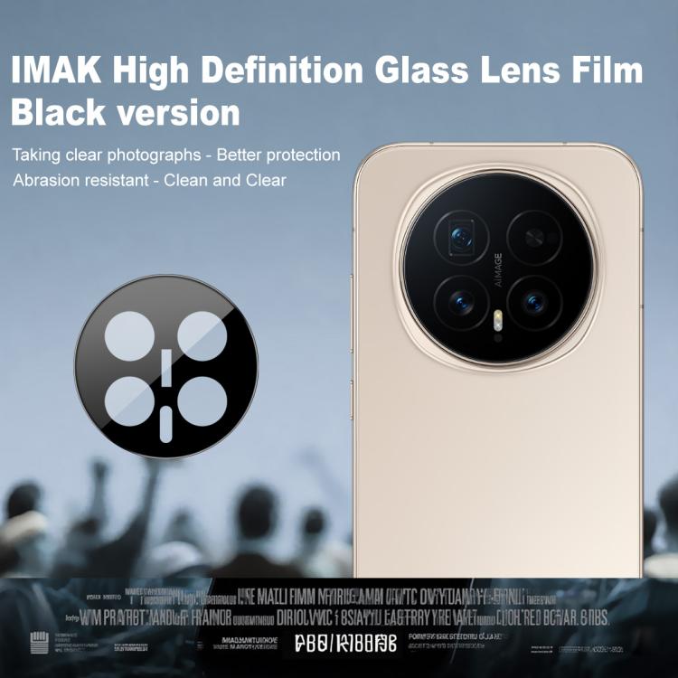 For Honor Magic8 IMAK Rear Camera Lens Glass Film Black Version