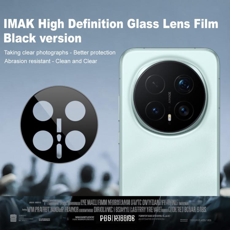 For Honor Magic8 Pro IMAK Rear Camera Lens Glass Film Black Version
