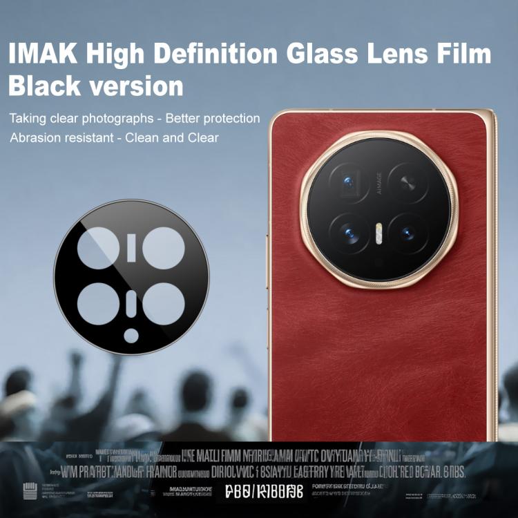 For Honor Magic V6 IMAK Rear Camera Lens Glass Film Black Version
