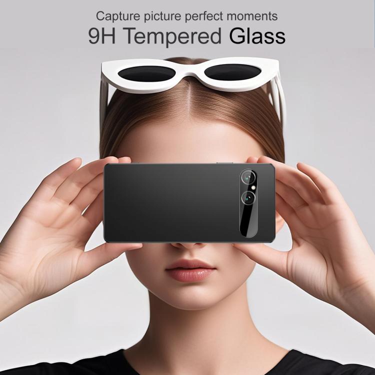 For Sony Xperia 10 VII IMAK Rear Camera Lens Glass Film Black Version