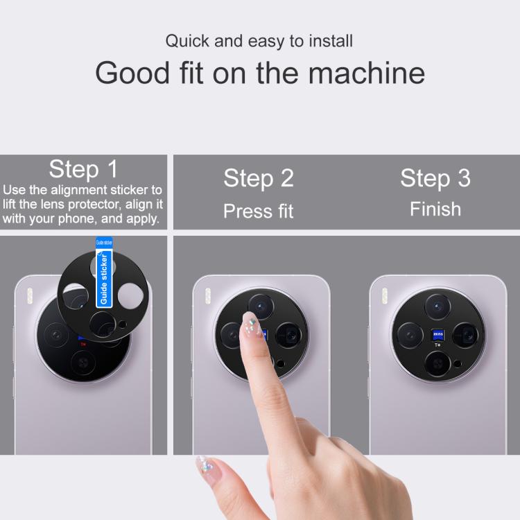 For vivo X300 IMAK Metal Camera Lens Protector Cover