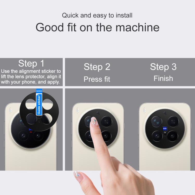 For vivo X300 Pro IMAK Metal Camera Lens Protector Cover