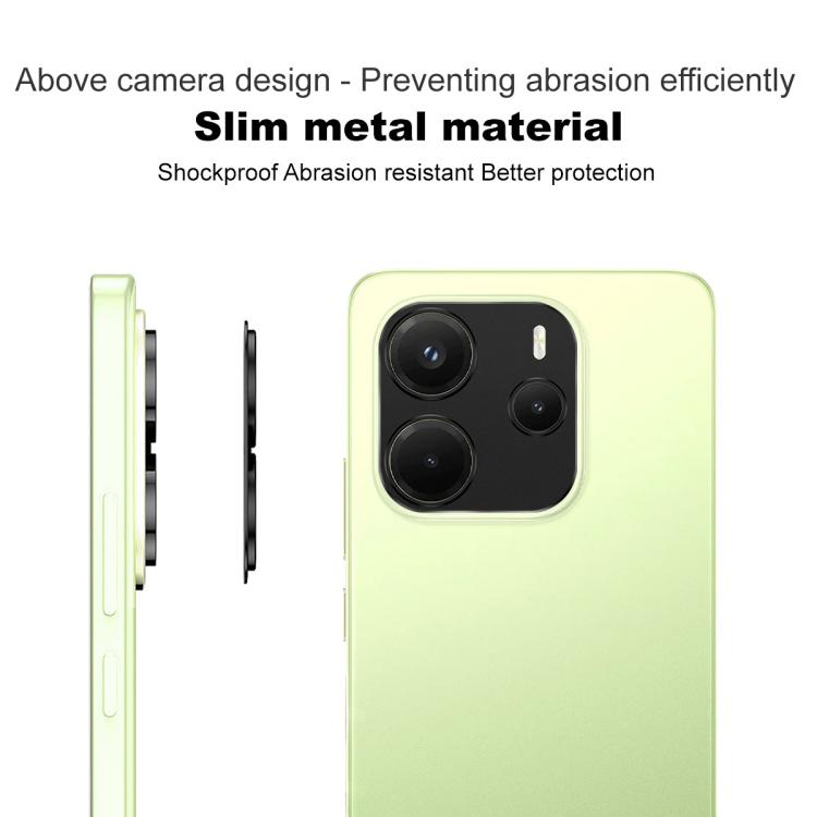 For Redmi Note 14 4G Global 163.25mm IMAK Metal Camera Lens Protector Cover