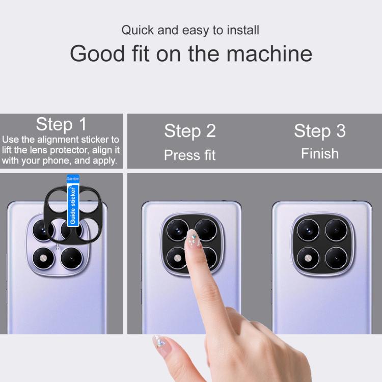 For Redmi Note 14 Pro 4G Global IMAK Metal Camera Lens Protector Cover
