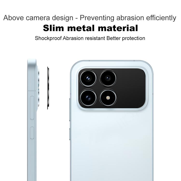 For Redmi K90/Poco F8 Pro IMAK Metal Camera Lens Protector Cover