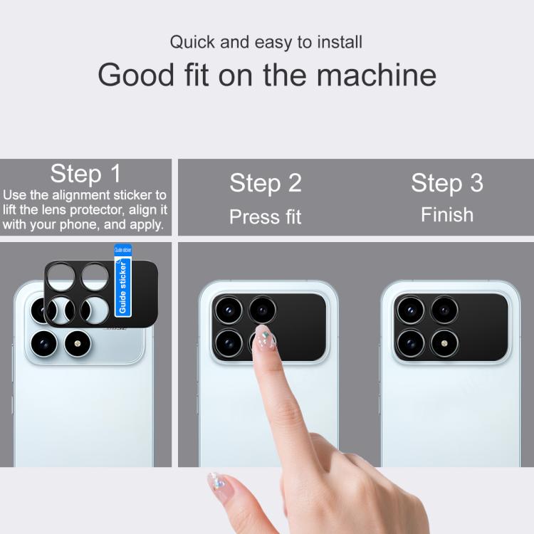 For Redmi K90/Poco F8 Pro IMAK Metal Camera Lens Protector Cover
