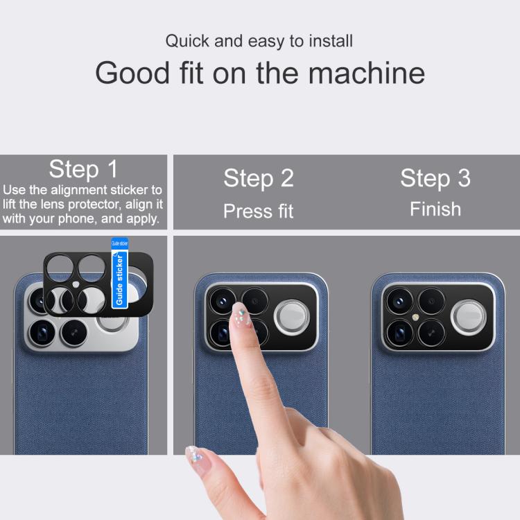 For Redmi K90 Pro Max/Poco F8 Ultra IMAK Metal Camera Lens Protector Cover