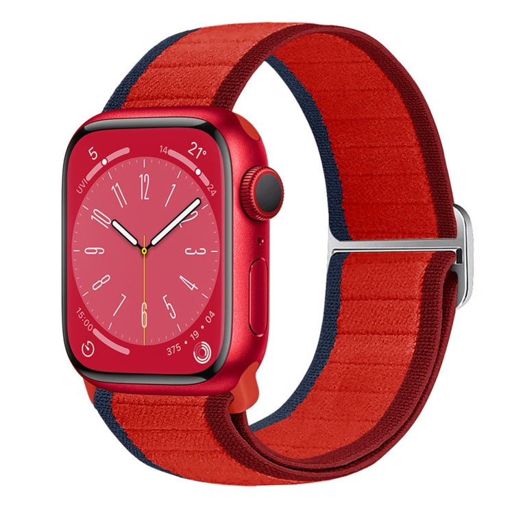 For Apple Watch SE 2023 44mm Nylon Elastic Buckle Watch Band