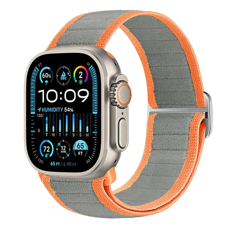 For Apple Watch Ultra 49mm Nylon Elastic Buckle Watch Band