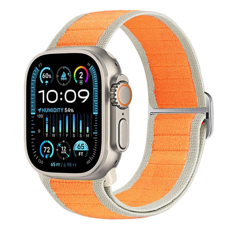 For Apple Watch Ultra 49mm Nylon Elastic Buckle Watch Band