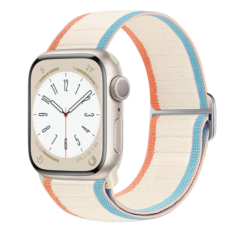 For Apple Watch Series 5 44mm Nylon Elastic Buckle Watch Band