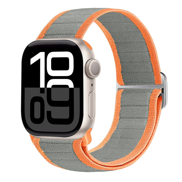 For Apple Watch Series 10 42mm Nylon Elastic Buckle Watch Band