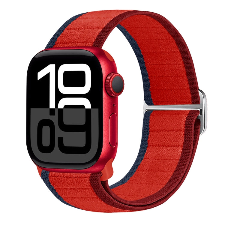 For Apple Watch Series 10 42mm Nylon Elastic Buckle Watch Band