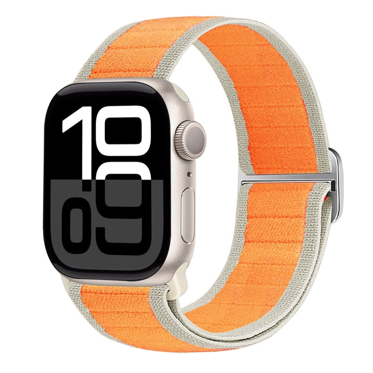 For Apple Watch Series 10 42mm Nylon Elastic Buckle Watch Band