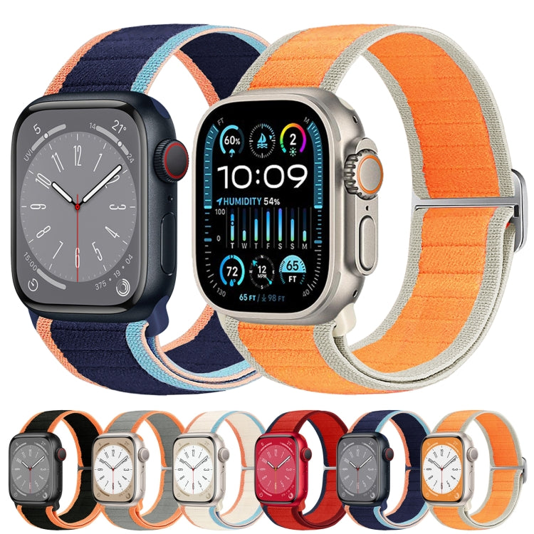 For Apple Watch Series 4 44mm Nylon Elastic Buckle Watch Band