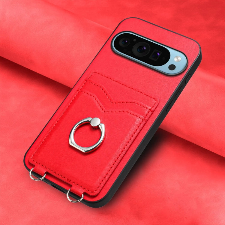 For Google Pixel 9 / 9 Pro R20 Ring Card Holder Phone Case