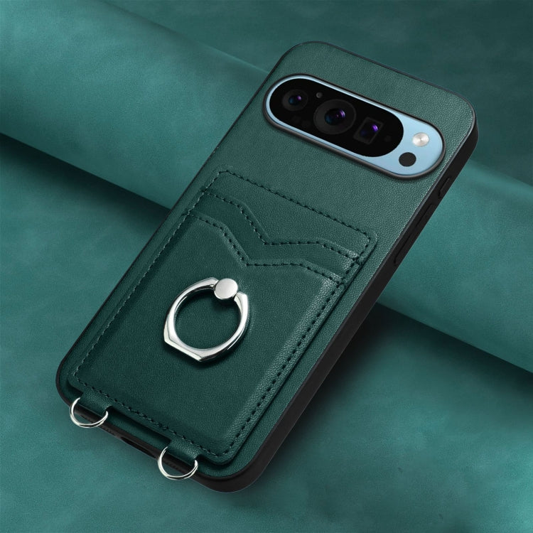 For Google Pixel 9 / 9 Pro R20 Ring Card Holder Phone Case