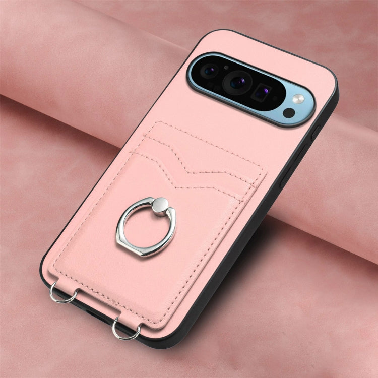 For Google Pixel 9 Pro XL R20 Ring Card Holder Phone Case