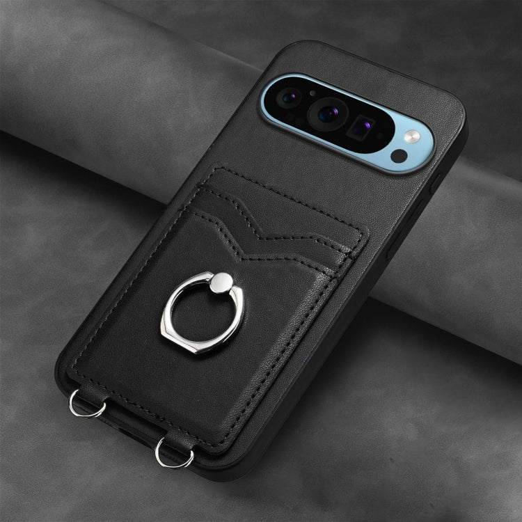 For Google Pixel 9 Pro XL R20 Ring Card Holder Phone Case