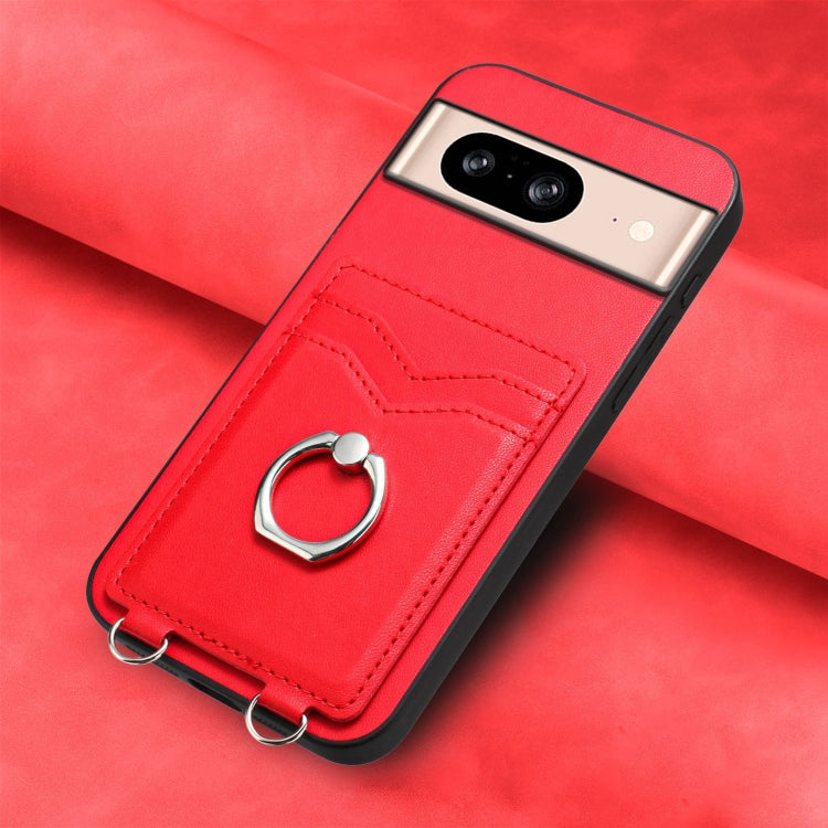 For Google Pixel 8 R20 Ring Card Holder Phone Case