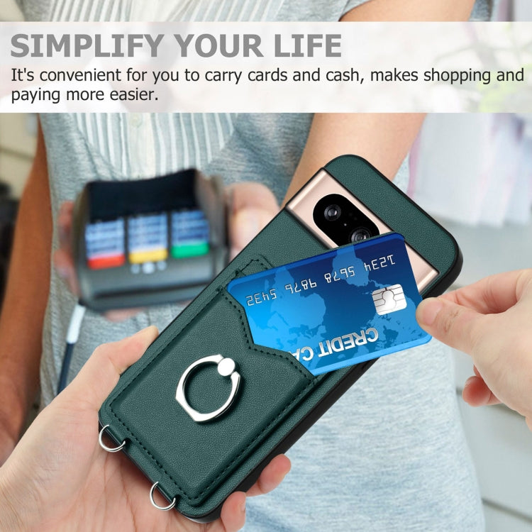 For Google Pixel 8 R20 Ring Card Holder Phone Case
