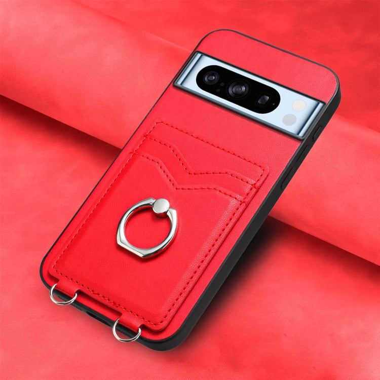 For Google Pixel 8 Pro R20 Ring Card Holder Phone Case