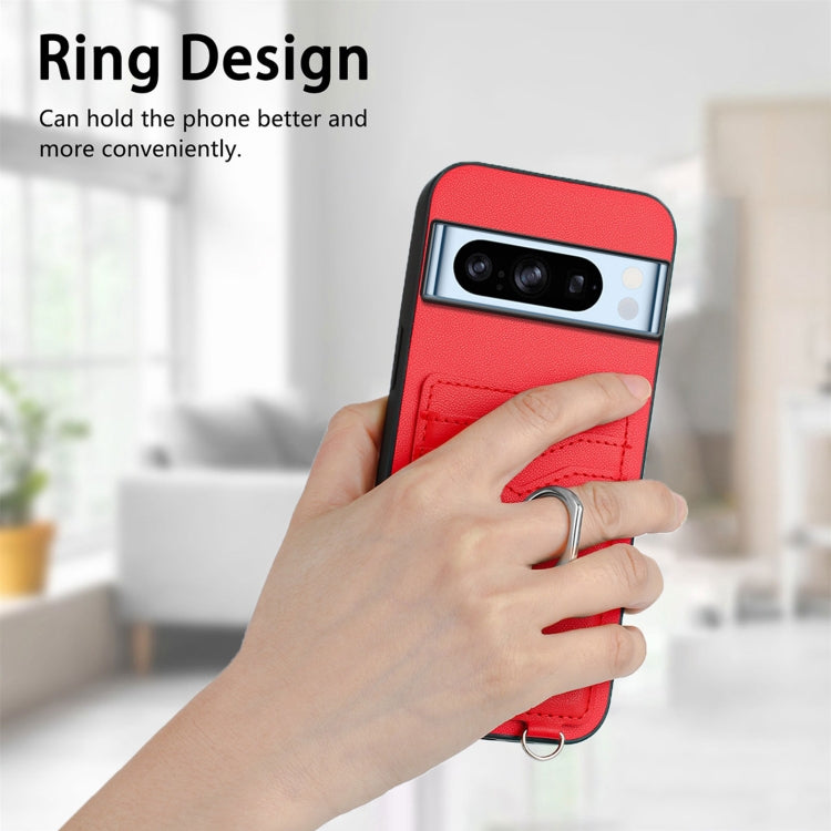 For Google Pixel 8 Pro R20 Ring Card Holder Phone Case