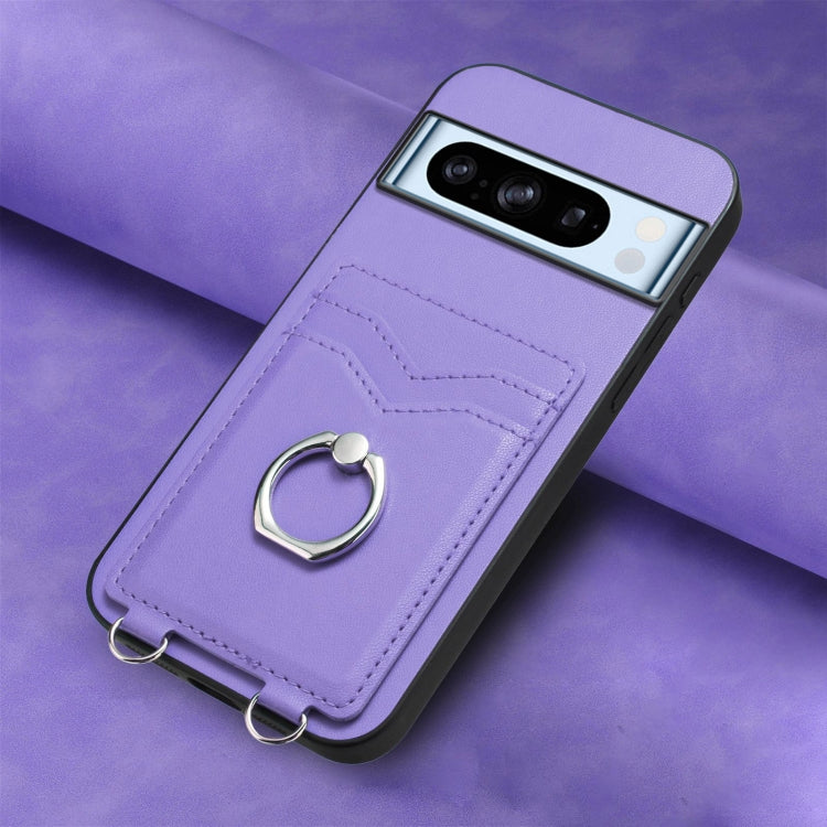 For Google Pixel 8 Pro R20 Ring Card Holder Phone Case