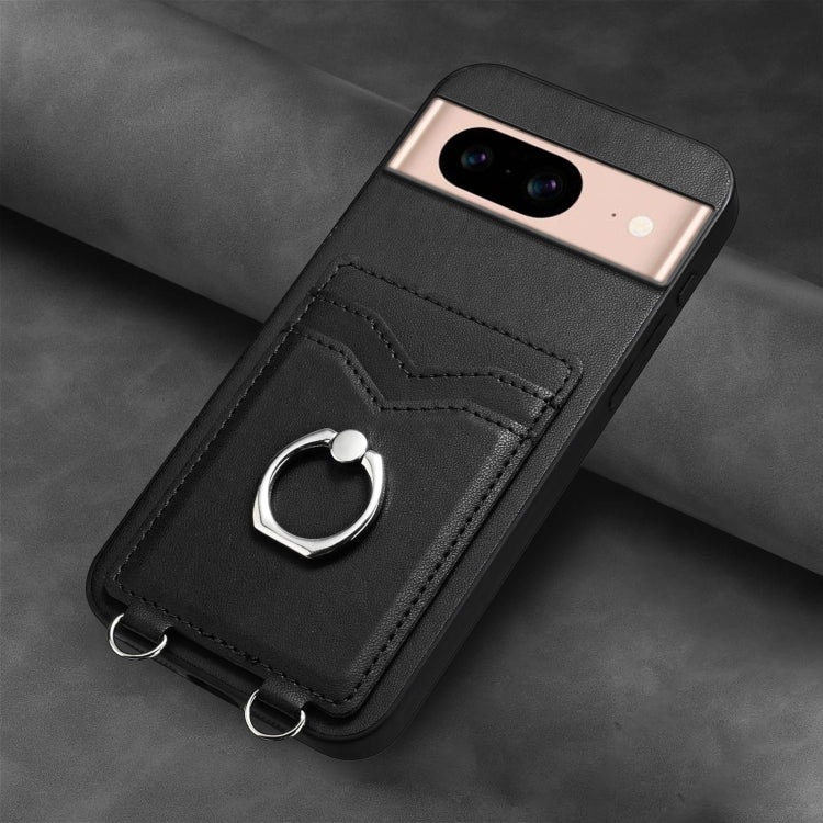 For Google Pixel 8a R20 Ring Card Holder Phone Case