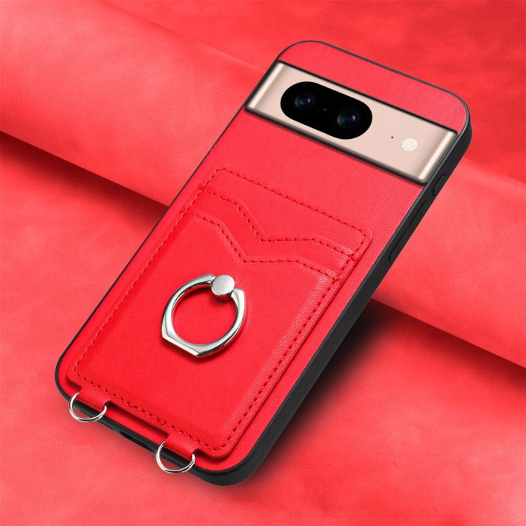 For Google Pixel 8a R20 Ring Card Holder Phone Case