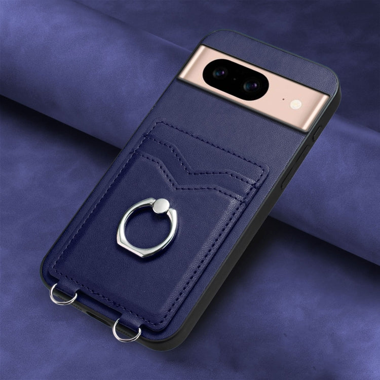 For Google Pixel 8a R20 Ring Card Holder Phone Case