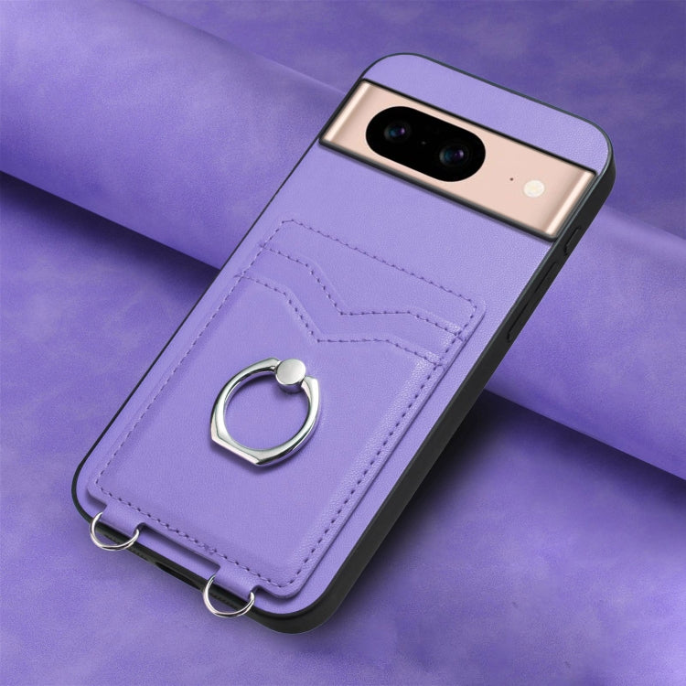 For Google Pixel 8a R20 Ring Card Holder Phone Case