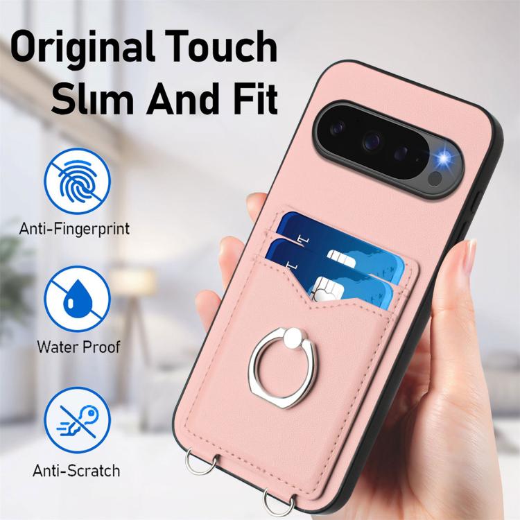 For Google Pixel 10 / 10 Pro R20 Ring Card Holder Phone Case