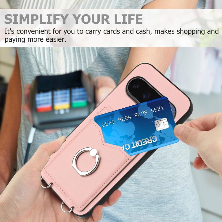 For Google Pixel 10 / 10 Pro R20 Ring Card Holder Phone Case