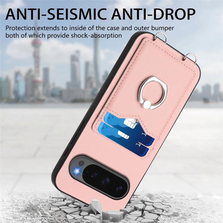For Google Pixel 10 / 10 Pro R20 Ring Card Holder Phone Case