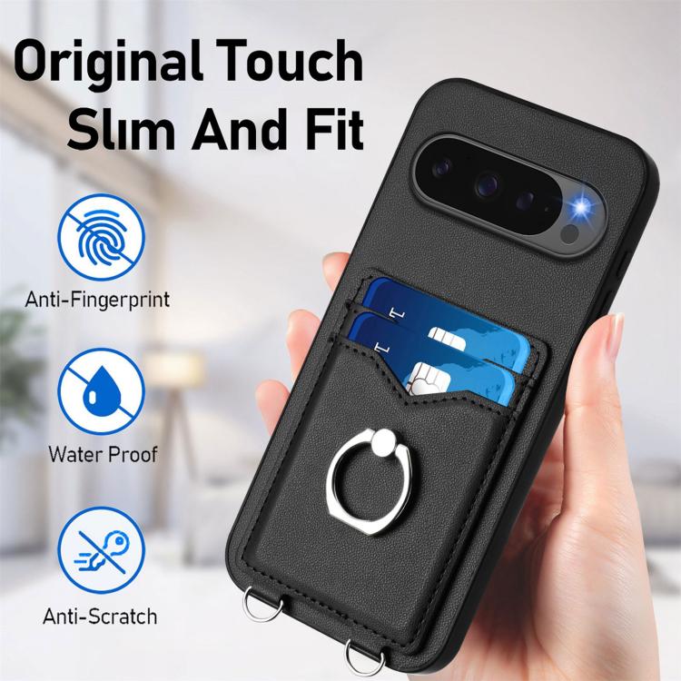 For Google Pixel 10 / 10 Pro R20 Ring Card Holder Phone Case