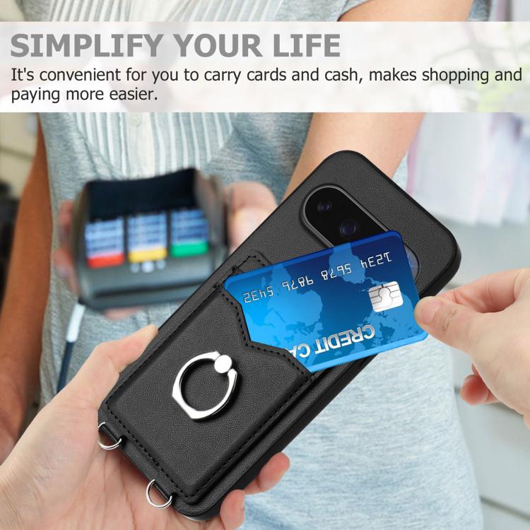 For Google Pixel 10 / 10 Pro R20 Ring Card Holder Phone Case