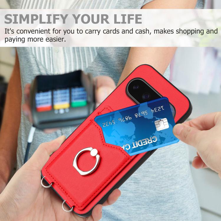 For Google Pixel 10 / 10 Pro R20 Ring Card Holder Phone Case