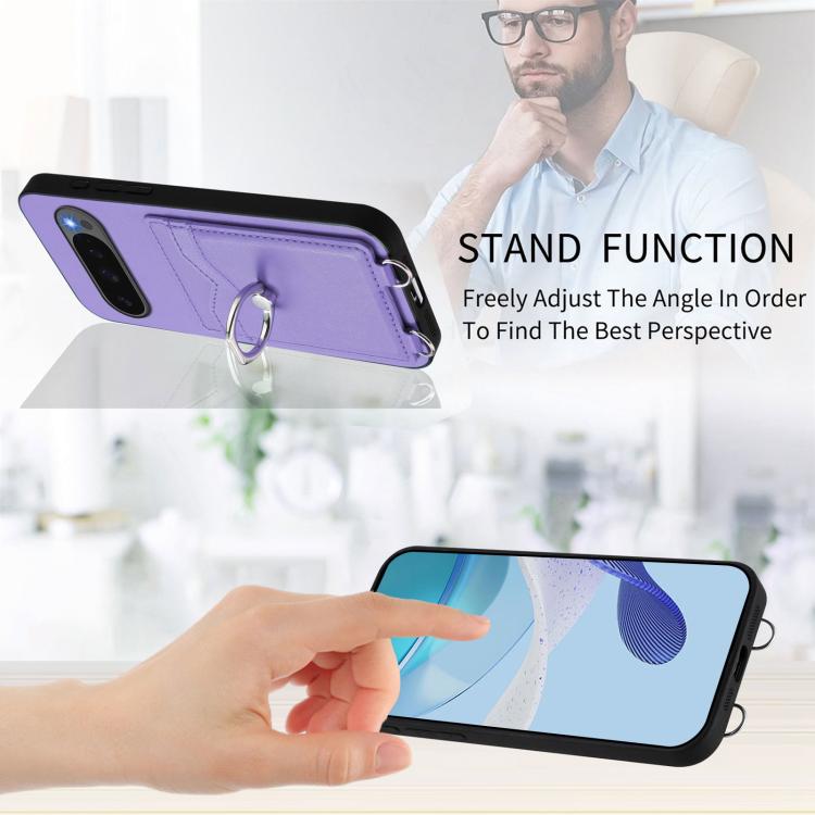For Google Pixel 10 / 10 Pro R20 Ring Card Holder Phone Case