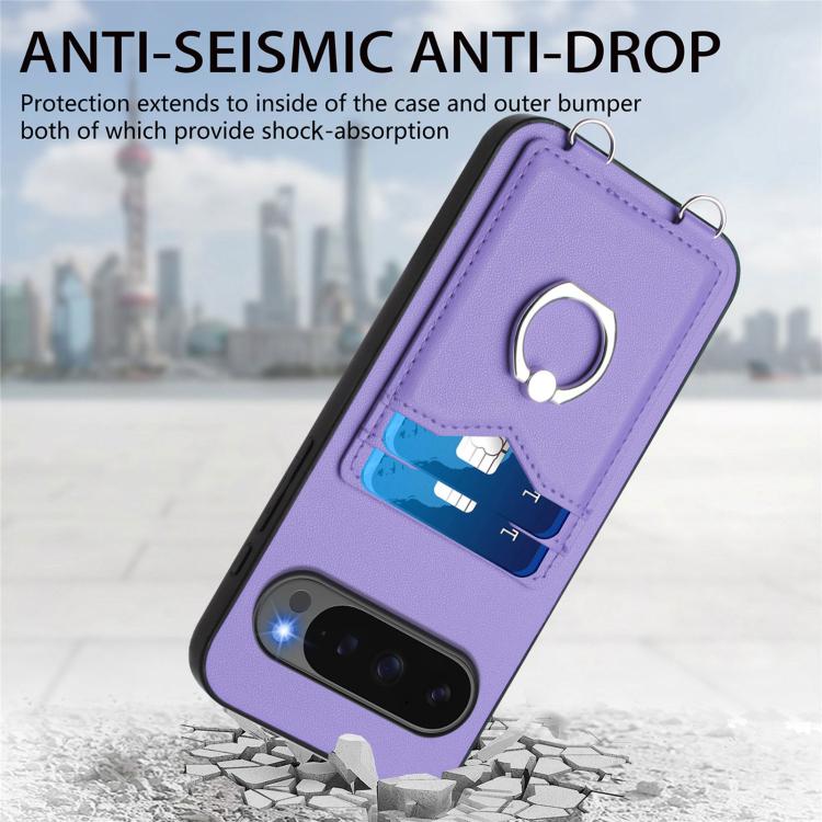 For Google Pixel 10 / 10 Pro R20 Ring Card Holder Phone Case