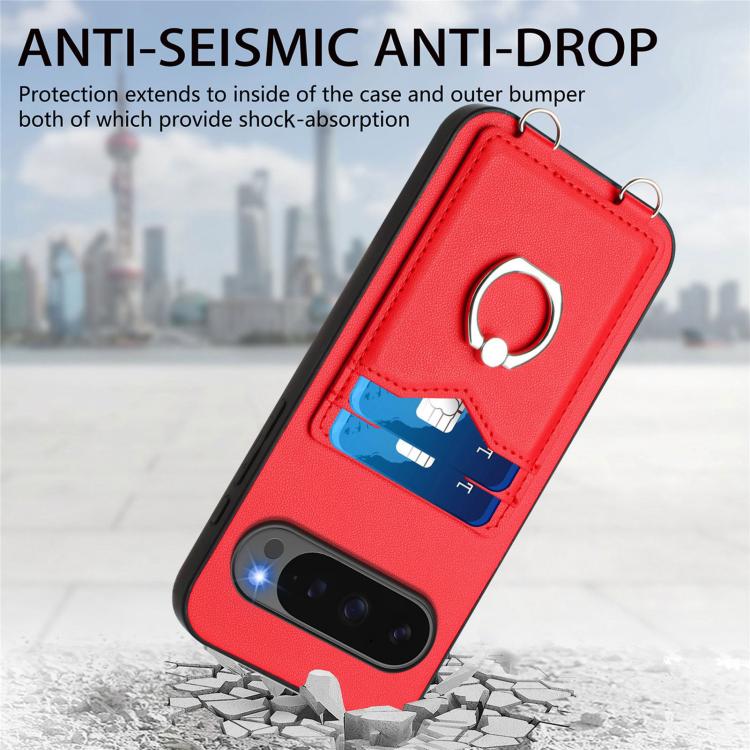 For Google Pixel 10 Pro XL R20 Ring Card Holder Phone Case