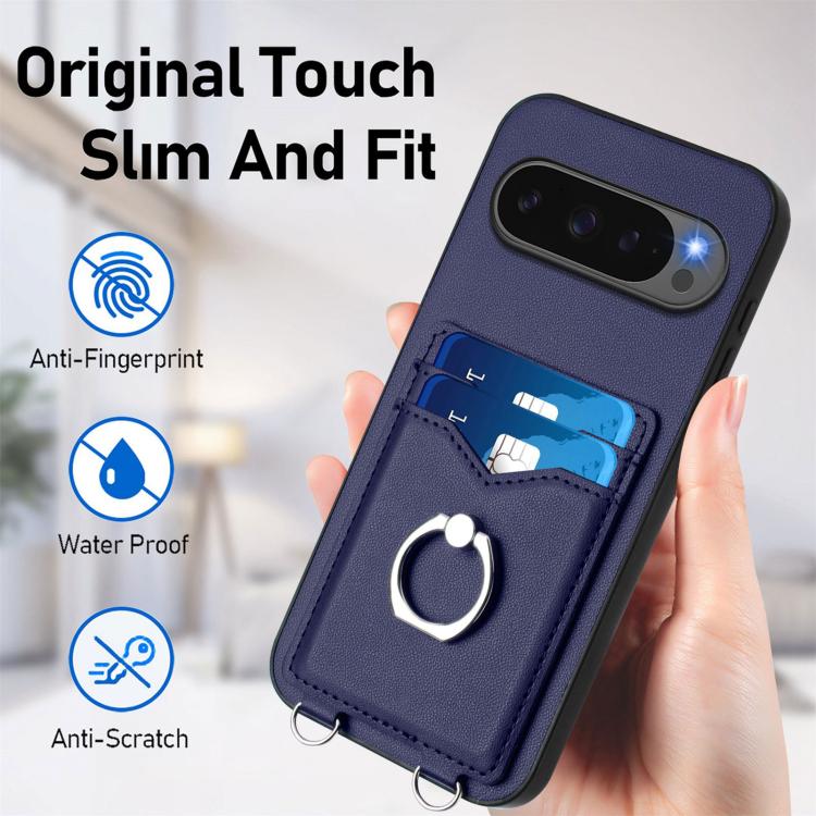 For Google Pixel 10 Pro XL R20 Ring Card Holder Phone Case