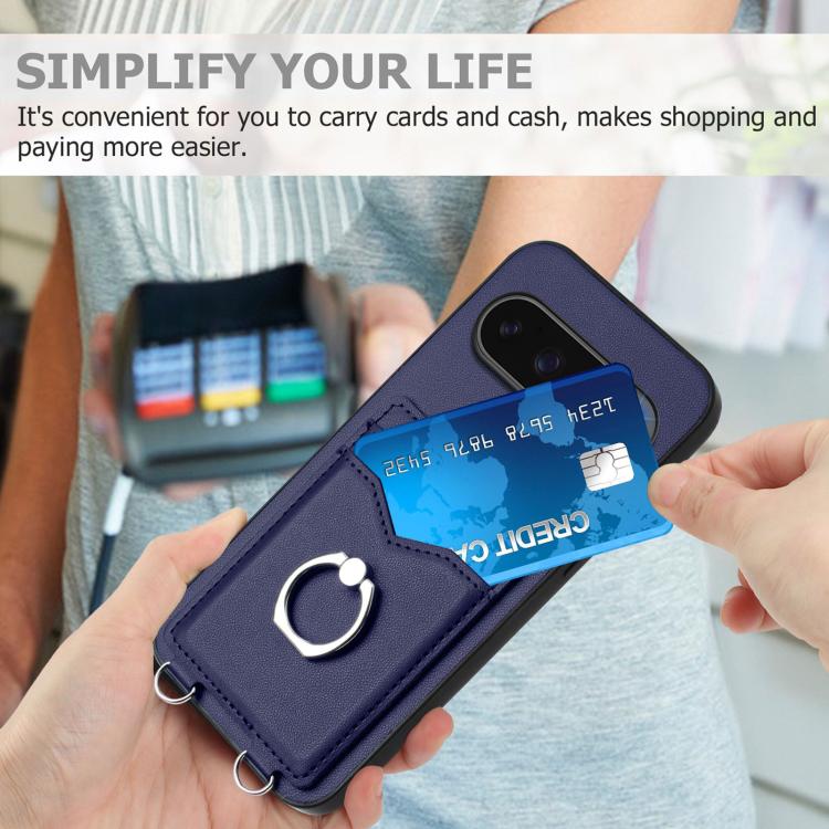 For Google Pixel 10 Pro XL R20 Ring Card Holder Phone Case