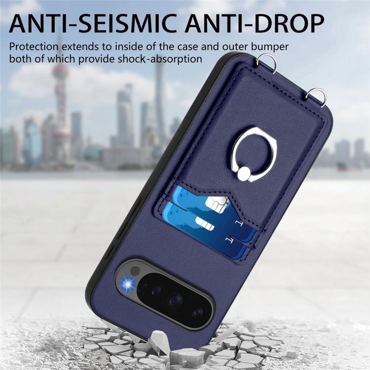 For Google Pixel 10 Pro XL R20 Ring Card Holder Phone Case