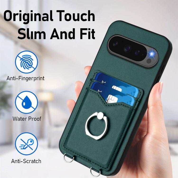 For Google Pixel 10 Pro XL R20 Ring Card Holder Phone Case