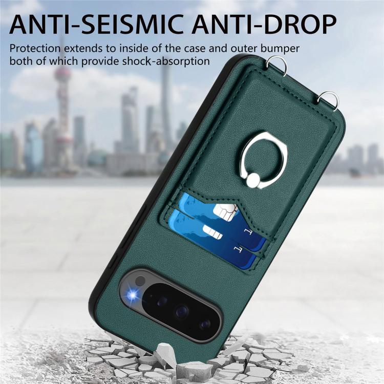 For Google Pixel 10 Pro XL R20 Ring Card Holder Phone Case